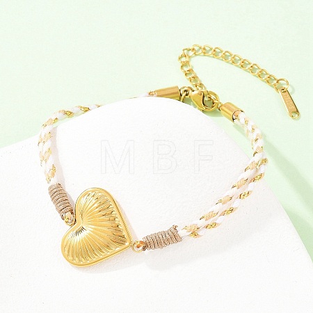 304 Stainless Steel Link Bracelets BJEW-K303-02A-1