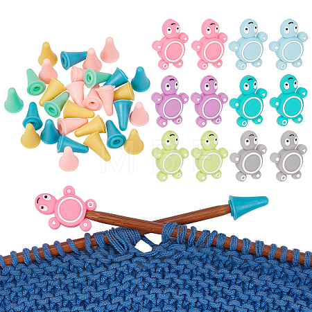 Turtle Silicone Knitting Needle Stoppers SIL-NB0001-30-1