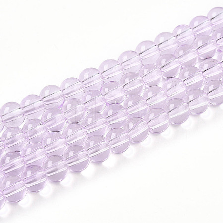 Baking Paint Transparent Glass Beads X1-DGLA-N006-6mm-05-1