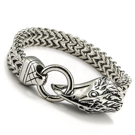 Eagle Viking 304 Stainless Steel Wheat Chain Bracelets for Men FS-WGC8E20-08-1