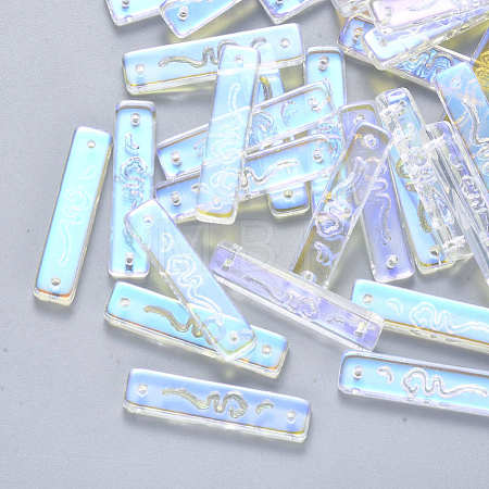 Transparent Glass Links connectors GLAA-S190-008C-01-1