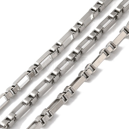 Tarnish Resistant 304 Stainless Steel Link Chains CHS-A012-04B-P-1