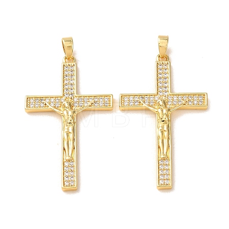 Easter Brass Micro Pave Clear Cubic Zirconia Pendants CU-CBA9AB3-28G-1