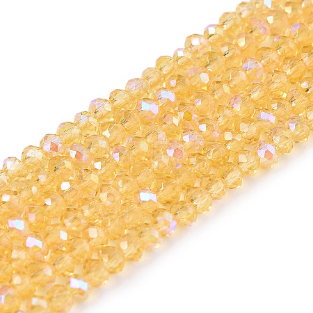 Electroplate Glass Beads Strands EGLA-A044-T1mm-L03-1