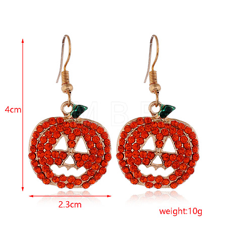 Halloween Theme Alloy Dangle Earrings FS-WG50C46-15-1
