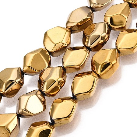 Electroplate Glass Beads Strands EGLA-T021-10A-1