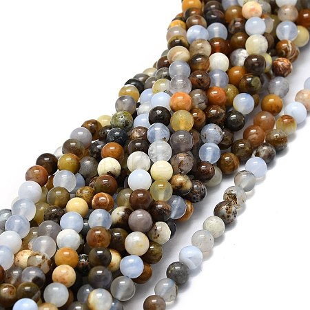 Natural Chalcedony Beads Strands G-E576-11A-1