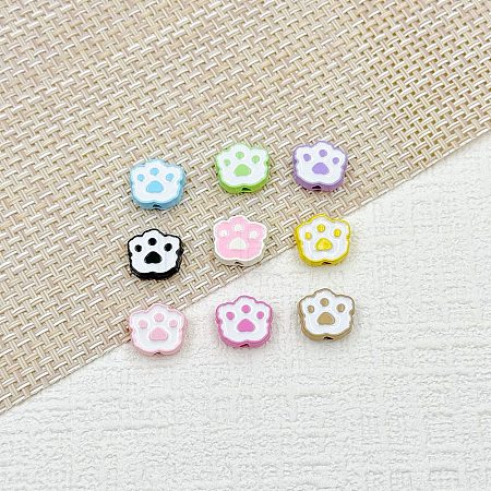 Baking Paint Alloy Enamel Beads FIND-G092-01B-1