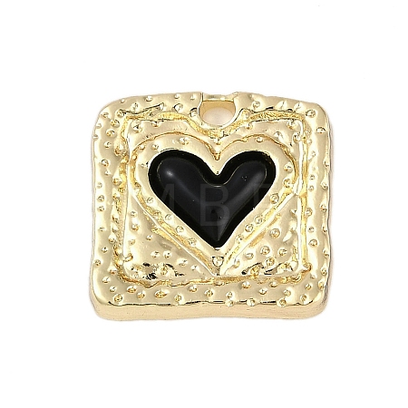 Rack Plating Alloy Enamel Pendants PALLOY-P309-04G-01-1