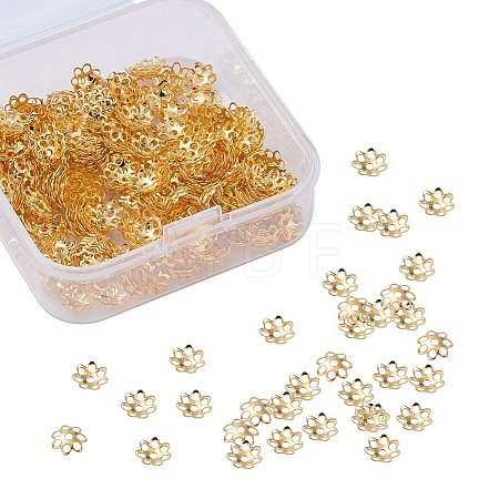 Multi-Petal Iron Bead Caps IFIN-YW0001-12G-1