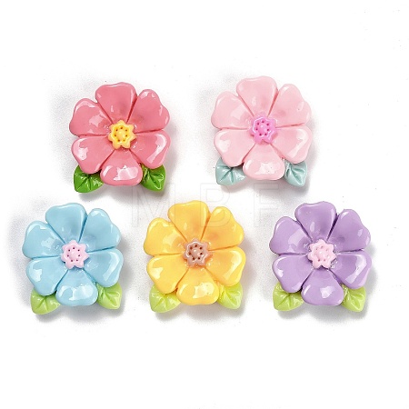 Opaque Resin Cabochons RESI-Z044-01D-1