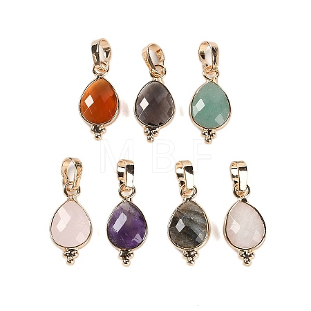 Natural Mixed Stone Faceted Pendans KK-L218-004G-M-1