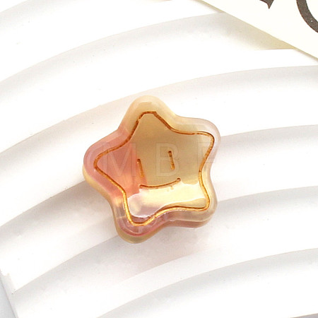 Cellulose Acetate(Resin) Star Hair Claw Clips OHAR-PW0003-030H-1