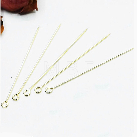 Brass Eye Pins KK-E719-76G-1