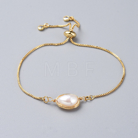 Brass Slider Bracelets BJEW-JB04767-1