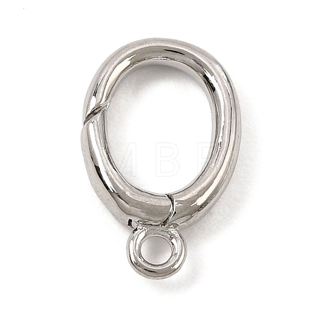 Brass Spring Gate Ring KK-C075-51P-1