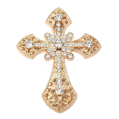 Alloy Crystal Rhinestone Cabochons ALRI-F074-06G-1