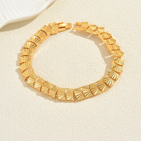 Alloy Link Chain Bracelets for Women BM3814-2-1