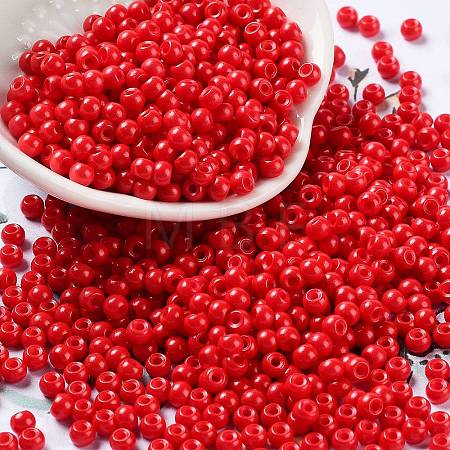 Baking Paint Glass Seed Beads SEED-H002-I-A513-1