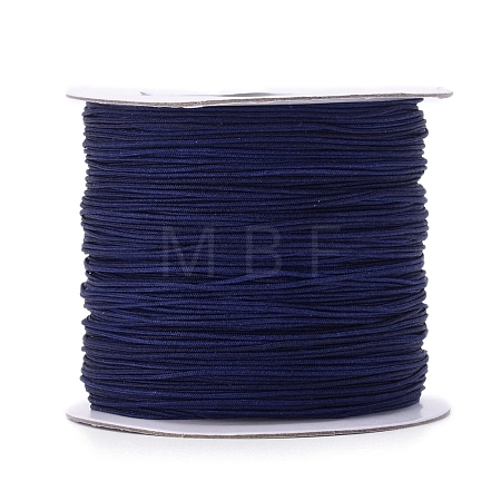 Nylon Braided Cord for Woven Jewelry Making Macrame Craft NWIR-D055-0.6mm-25-1