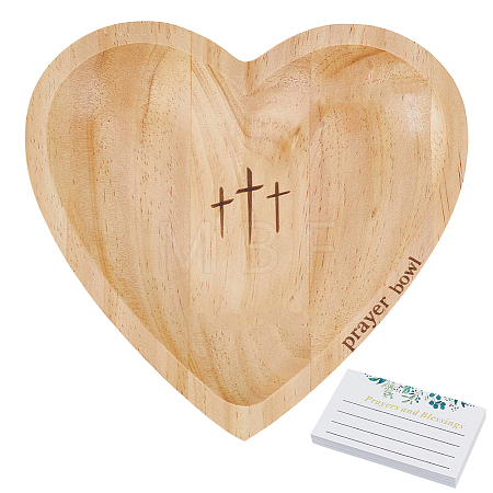 1Pc Wood Prayer Bowl ODIS-CN0008-05-1