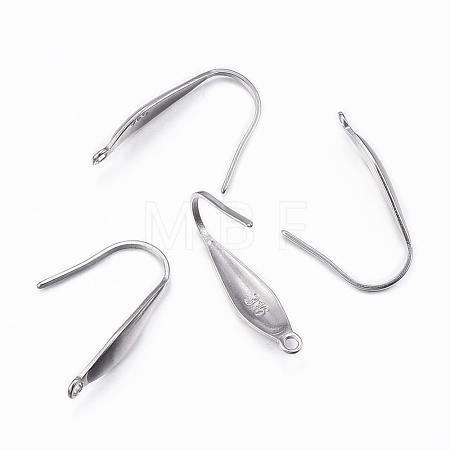 Tarnish Resistant 316 Surgical Stainless Steel Earring Hooks STAS-H392-03P-1