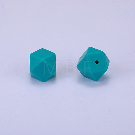 Hexagonal Silicone Beads SI-JX0019A-28-1