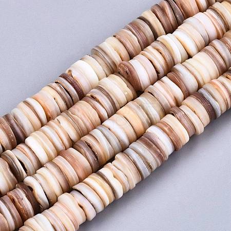 Natural Freshwater Shell Beads Strands X-SHEL-N026-94B-01-1