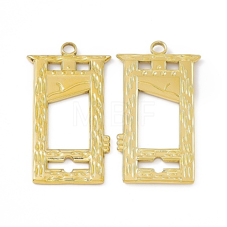 Ion Plating(IP) 304 Stainless Steel Pendants STAS-B031-10G-1