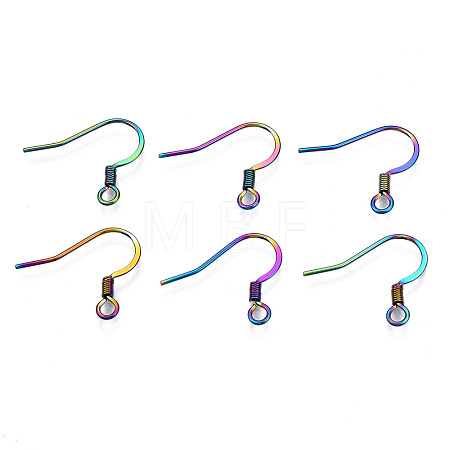 Ion Plating(IP) 304 Stainless Steel French Earring Hooks STAS-S119-016A-1