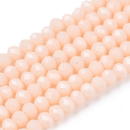Opaque Solid Color Imitation Jade Glass Beads Strands EGLA-A044-P2mm-D05-1
