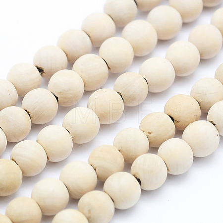 Natural Wood  Beads Strands X-WOOD-P011-07-8mm-1