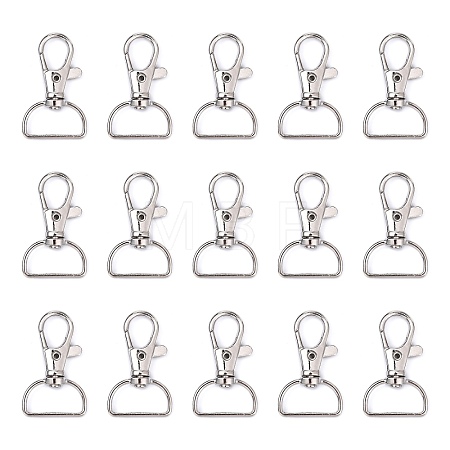 Iron Swivel Lobster Claw Clasps X-IFIN-C051-1-1