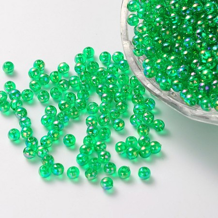 Eco-Friendly Transparent Acrylic Beads PL734-8-1