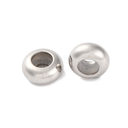202 Stainless Steel Beads STAS-P238-10P-D-1