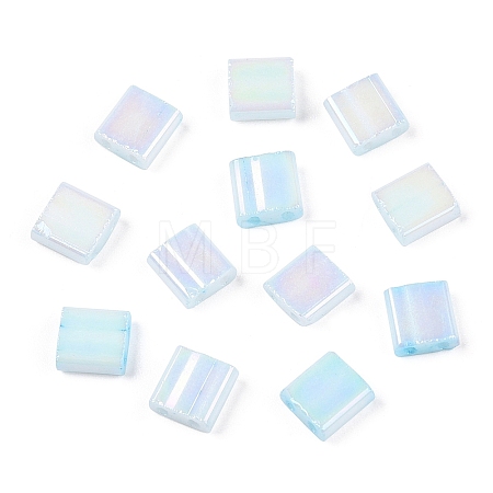 2-Hole Opaque Glass Seed Beads SEED-S023-28C-07-1