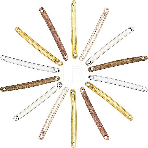 CHGCRAFT 7 Colors Tibetan Style Alloy Bar Links Connectors TIBE-CA0001-08-1