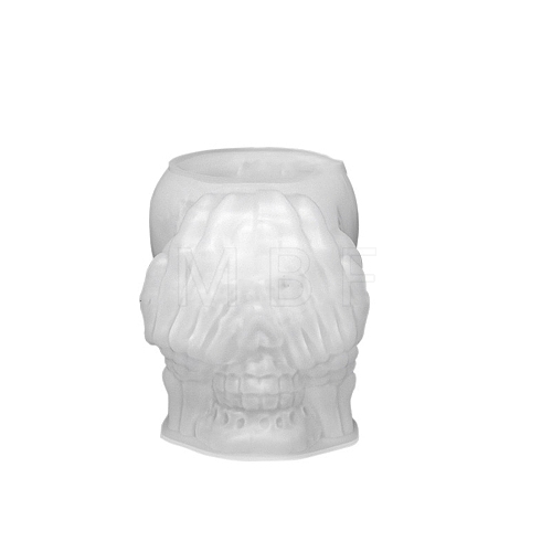 Halloween Skull DIY Silicone Candle Molds HAWE-PW0002-22A-1