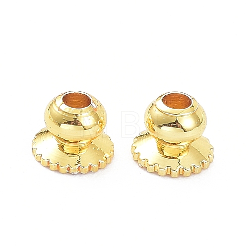 Apetalous Brass Bead Caps KK-K086-20G-1