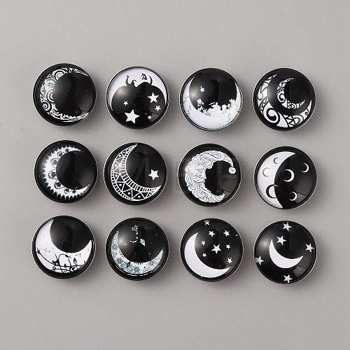 Platinum Plated Brass Jewelry Snap Buttons BUTT-WH0050-M01-1