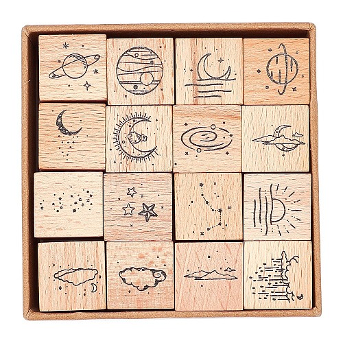 Wooden Stamp DIY-WH0162-71-1