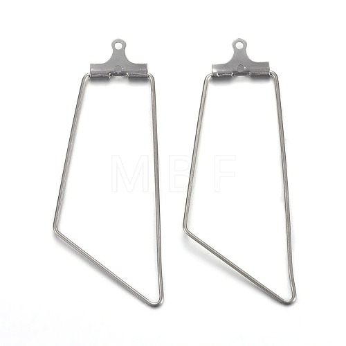 Tarnish Resistant 304 Stainless Steel Pendants STAS-F191-10P-1