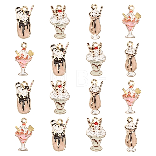 20Pcs 4 Styles Alloy Pendants ENAM-CJ0002-95-1