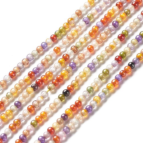 Cubic Zirconia Bead Strands ZIRC-C029-01D-1