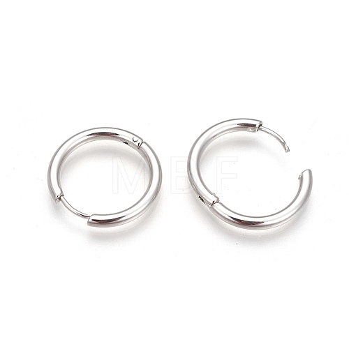 Tarnish Resistant 304 Stainless Steel Hoop Earrings EJEW-P177-P-06-1