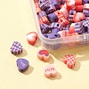 Valentine's Day Handmade Polymer Clay Beads CLAY-FS0001-24-4