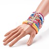 Handmade Polymer Clay Heishi Beads Stretch Bracelets Sets BJEW-SZ0001-59-20