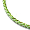 Polyester Cord Braided Bracelet Makings MAK-Z003-01G-31-2