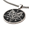 Non-Tarnish 201 Stainless Steel Pendant Necklaces NJEW-B095-02-1