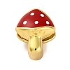 Brass Enamel European Beads KK-Z081-02-1
